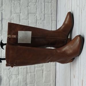 Wide Calf Dr.Scholl's Brown 'Brilliance' Boots, Sz 7